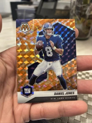 2021 Panini Mosaic - Daniel Jones #149 Mosaic Reactive Orange Prizm - Image 1 of 2