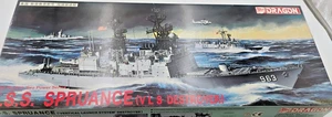 Vintage Dragon 1/350 U.S.S. Spruance kit 1006 Open box, parts sealed. - Picture 1 of 10