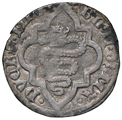 r81_077) MILANO Galeazzo Maria Sforza Bianca Maria Visconti (1466-1468) SOLDO R - Imagen 1 de 2