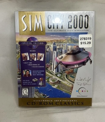 Vtg Sim City 2000 Special Edition PC Video Game Complete Sealed Unopened NIB - Image 1 of 4