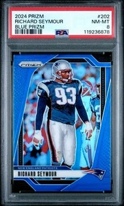 2024 Panini Prizm Blue SSP Richard Seymour Color Match PSA - Bild 1 von 2