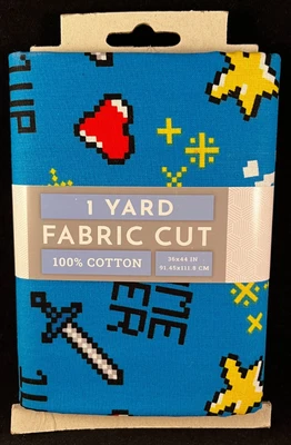 David Textiles - Video Game - Fabric Precut - 1 Yard/36" x 44" - 100% Cotton - Image 1 of 4