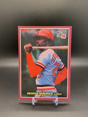 (C) 1984 Donruss Action All-Stars #32 George Hendrick St. Louis Cardinals - Image 1 of 2