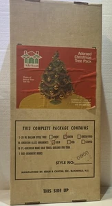 Vintage Holly House 28” Christmas Tree Gold Ornaments Set Box Instructions - Picture 1 of 15