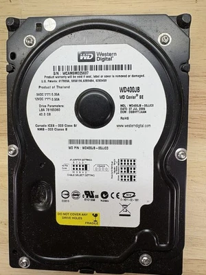 2-Western Digital WD400JB-22JJA0 Hard Drive Qty-2 - Image 1 of 2