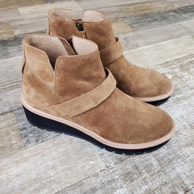 Botines de cuña Eileen Fisher Savana para mujer talla 10 Chelsea cremallera lateral Foto 1 de 4