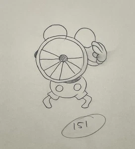 Mickey Mouse Production Drawing Walt Disney 1929 Mickey Mouse Club Promo RARE - Picture 1 of 4