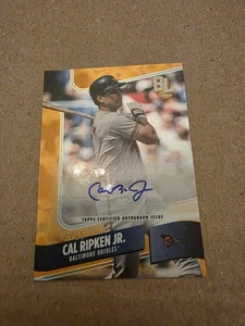 2023 TOPPS BIG LEAGUE WRAPPER REDEMPTION CAL RIPKEN JR AUTO ORANGE FOIL 5/15 - Picture 1 of 2