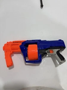 Nerf N-Strike Surgefire Blaster Blue Orange Pump Action Barrell - Picture 1 of 6