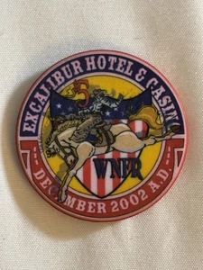 ((NICE)) $5 EXCALIBUR CASINO CHIP POKER CHIP LAS VEGAS WNFR - Picture 1 of 2