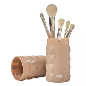 LARUCE Tami 5 Piece Makeup Vegan Powder Brush Set Sesame Limited Edition - Picture 1 of 4