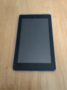 Amazon Kindle Fire 7 (7th Generation) SR043KL 7" Tablet Wi-Fi 16GB Storage Blue - Picture 1 of 4