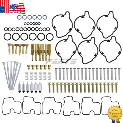 Carburetor Jet Gaskets Rebuild Kit For Honda Valkyrie 1500 GL1500C Interstate — 第 1/4 张图片