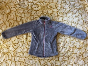 Girl's The North Face NF00CN34 Osolita Fleece Gray Pink Jacket Size Medium 10/12 - Picture 1 of 8