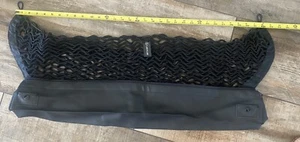 Lexus Cargo Net Pouch Storage Black Mesh Zippered Storage Case 31" Wide EUC - Picture 1 of 5