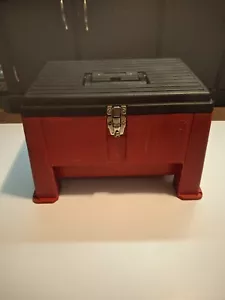 Step N Store, Stool Tool Box 20" 12-1/2"H x 20"W x 14"D, Red By Stack-On - Picture 1 of 16