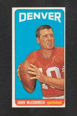 Vtge 1965 Topps John McCormick Football Card #57 Tall Boy EX+ Original Owner - Image 1 of 2