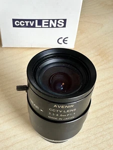 Objektiv Linse 3.5 - 8mm Avenir Cosmicar TV Lens - 1:1.4 Made in Japan CCTV - Picture 1 of 5