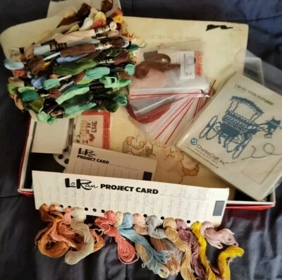 Large Lot Embroidery Floss Over 75 Skeins Susan Bates. Browns, Blues, Greens,  - Image 1 of 4