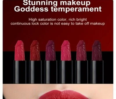 Lipstick Cabeza De Hongo. Mate, Larga Duracion, $12.00 Cada Una. - Image 1 of 4