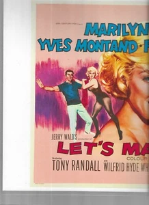 MARILYN MONROE  LET'S MAKE LOVE LOBBY CARD REPRODUCTION - Picture 1 of 2
