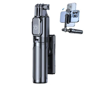 Portable Selfie Stick Wireless Selfie Stick Handheld Tripod Stabilizer  - Photo 1 sur 12