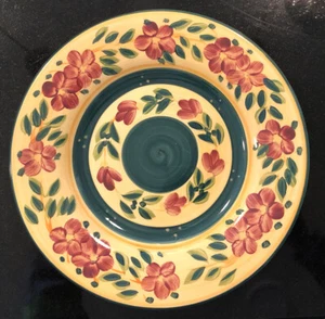 Tabletops Unlimited Boulevard Hand Painted Dinner Plate 11” - Picture 1 of 2