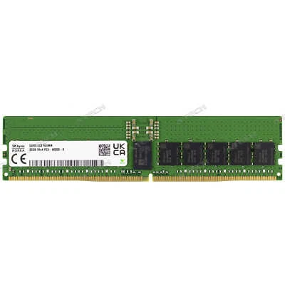 Hynix 32GB DDR5-4800 EC8 RDIMM HMCG84MEBRA115N HMCG84AEBRA168N Server Memory RAM - Image 1 of 3
