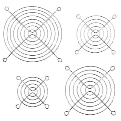 Lüftergitter, Lüfter FIngerschutz 60x60 - 120x120 mm, Schutzgitter Silber-Chrom - Bild 1 von 2