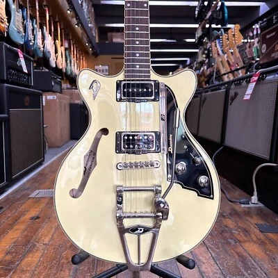 Duesenberg Fullerton TV Semi-hollowbody Electric Guitar 2012 Vintage White - Image 1 of 4
