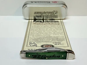 CASE XX ARTISAN BERMUDA GREEN BONE FLUTED KNIFE SEAHORSE WHITTLER 6355WH 6755 GG - Picture 1 of 11
