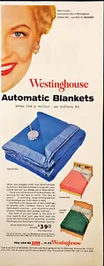 1954 Westinghouse Automatic Blankets Vintage Print Ad Sleep like a Million - Picture 1 of 2