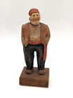 RARE Vintage Hand Carved & Painted Wooden Figurine JOHN WILLIAM PURVIS Canada