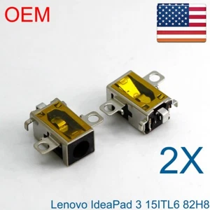 2X puerto de carga de CC IN para computadora portátil FABRICANTE DE EQUIPOS ORIGINALES conector de alimentación para Lenovo IdeaPad 3 15ITL6 82H8 - Imagen 1 de 5
