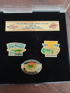 San Diego Padres Cable Sports Network Sammlerstück Stadien Pins 1991 Band 3 Neu - Bild 1 von 2