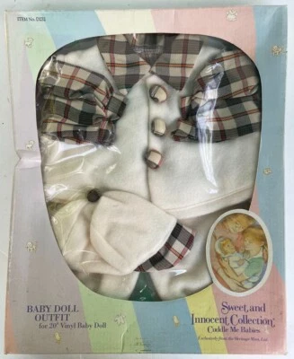 DOCE E INOCENTE Cuddle Me Babies BABY DOLL OUTFIT 20" boneca D232 HERITAGE ESTADO PERFEITO - Imagem 1 de 2