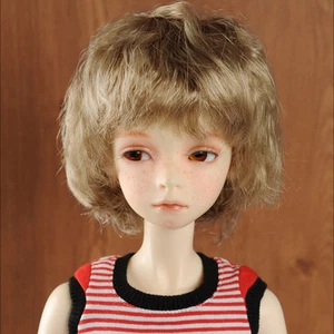 Middle cut wig for SD dolls (8-9)inch SUSM Wave (Brown) - Picture 1 of 4