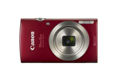 Canon PowerShot ELPH180 20MP Digital Camera Red With SD card,charger - Image 1 of 4