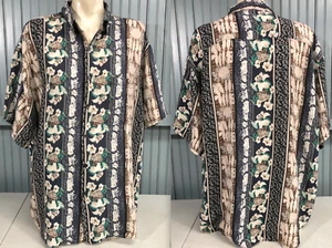 Bruno Italy Hawaiian Tropical Vacation Floral Button Shirt Extra Large Rayon - Picture 1 of 7