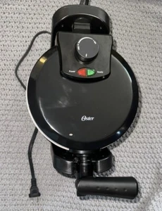 Oster CKSTWFBF10W-ECO Black Titanium Infused DuraCeramic Flip Waffle Maker - Picture 1 of 9