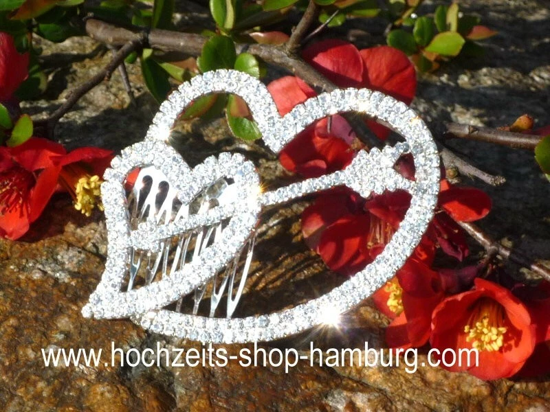 HBH Brautmode I Diadem Haarreifen Strasssteinen Silber - Bild 1 von 1