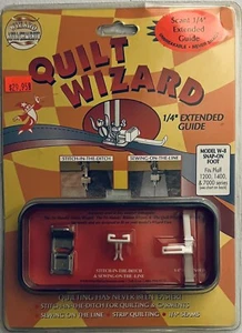 Quilt Wizard Attachments Set Quilting Sewing Scant 1/4" Model W-2 Snap-on Foot - Picture 1 of 2