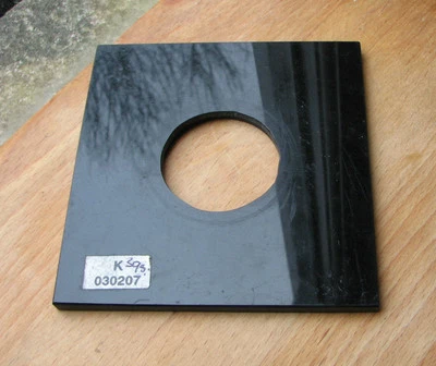 pattern Field camera Lens board panel 47mm hole size  126 x 129 x 6mm - Image 1 of 3