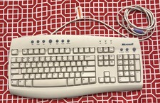 Vintage Microsoft Internet Keyboard RT9443 PS2 
