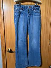 Bongo Jeans Womens 11 Low Rise Boot Cut Light Wash Let Me B Tag Red Stitching
