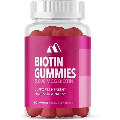 Biotin Gummies Are Suitable for Hair, Skin, and Nails|Vitamins for Men and Women - Image 1 of 4