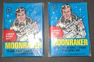 TOPPS 1979 MOONRAKER 2 SEALED WAX PACKs - Picture 1 of 2