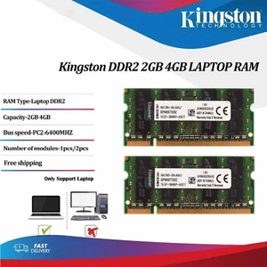 Kingston DDR2 8GB 2×4GB 4GB PC2-6400 800MHz Laptop SO-DIMM Memory RAM 200Pin Lot - Picture 1 of 13