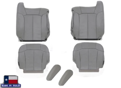 Светло-серые чехлы на передние сиденья 1999 2000 2001 2002 для GMC Sierra 1500 2500 3500 - Изображение 1 из 4