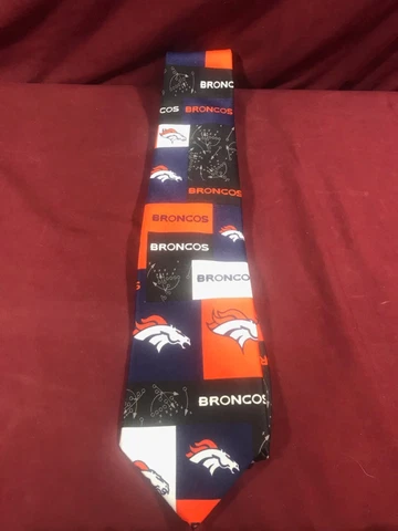 NFL Denver Broncos 2002 Block And Play Neck Tie Ralph Marlin Cover